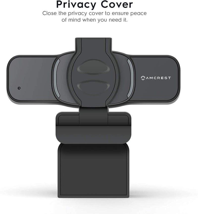 Amcrest 1080P Webcam with Microphone & Privacy Cover, Web Cam USB Camera, Computer HD Streaming Webcam for PC Desktop & Laptop w/Mic, Wide Angle Lens & Large Sensor for Superior Low Light (AWC201-B) - Image 3